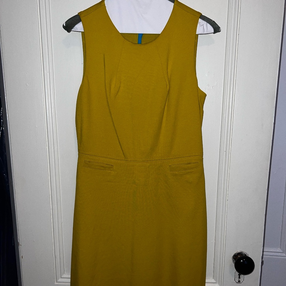 Mustard Yellow Mid Dress